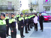 Imagen de la presentación de los agentes de las BESCAM 