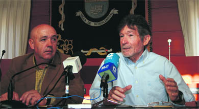 José María Moreno y Carlos Soria, en la presentación de las jornadas (Foto: Ricardo Miguel Peña)