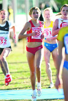 Beatriz Esteban, en pleno esfuerzo durante el Europeo   (Foto: CEDIDA)