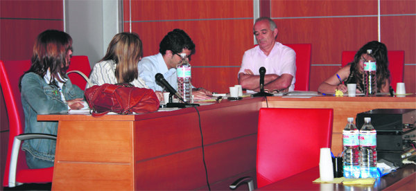 Concejales de la oposición, durante un pleno  (Foto: R. M. PEÑA)