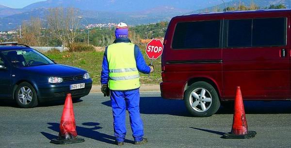 Atascos por las obras de asfaltado