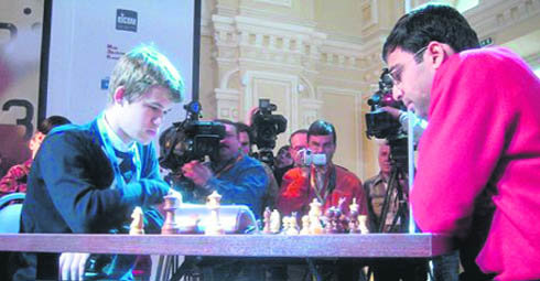 El duelo Carlsen - Anand levantó una gran expectación  (Foto: CHESSBASE)