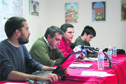 La oposición, junto a Alpedrete Sostenible, ofreció una rueda de prensa esta semana  (Foto: A. O.)