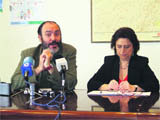 José Luis Barceló, junto a la alcaldesa, Carmen Toledano