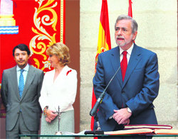 Antonio Beteta, en la toma de posesión como nuevo consejero regional  (Foto: COMUNIDAD DE MADRID)