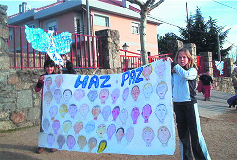 Imagen de archivo de una actividad de los escolares del colegio Virgen de la Paz (Foto: ARCHIVO)