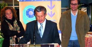 Elena Montoya, José Luis González y Antonio González Terol, en Galapagar 