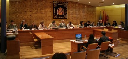 Imagen del pleno celebrado ayer, lunes, en Torrelodones