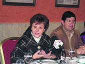 Marisol Casado, junto a Enrique Villanueva. (Foto: ARCHIVO)