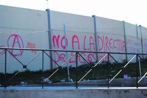 El muro de la discordia en Galapagar