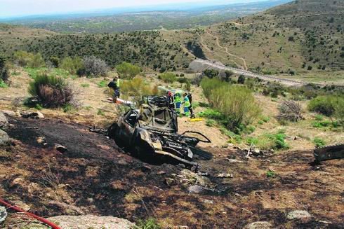 Un hombre de 40 años muere al despeñarse con su vehículo por un barranco en la M-512