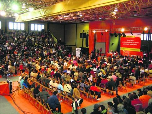 Imagen de un sorteo celebrado en el polideportivo / archivo