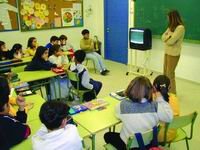 Una de las clases del colegio público Carlos Ruiz (Foto: ARCHIVO)