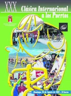 Cartel de la Clásica en su 30 aniversario de 2007 / ARCHIVO