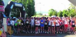 Imagen de la salida del VIII Medio Maratón de San Lorenzo, el domingo en El Zaburdón / AD SAN LORENZO