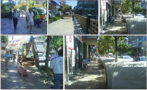 Críticas de los vecinos en los primeros días de las obras en la calle Real de Collado Villalba