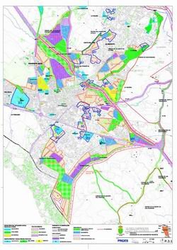 Plano con la propuesta de los desarrollos del PGOU