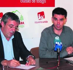 Gregorio Gordo y Fernando Jiménez, en rueda de prensa / A. O.