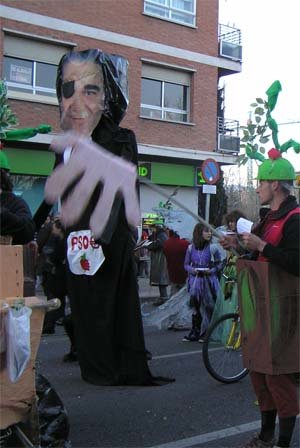 En el carnaval también se manifestaron en contra de la gestión municipal del socialista José P. González (Foto: Archivo)