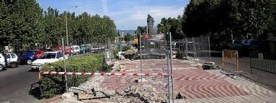 Obras en la calle Honorio Lozano