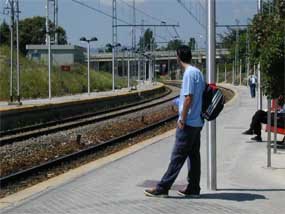 Imagen de un tramo correspondiente a la línea C-8, a la altura de Alpedrete 