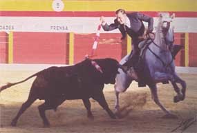 El rejoneador escurialense Óscar Rodríguez Atarfe