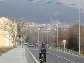 Imagen de la M-600 a su paso por El Escorial 