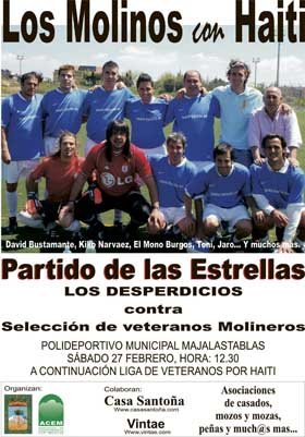 Un partido enfrentará a ex futbolistas famosos contra veteranos para ayudar a Haití 