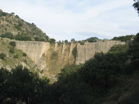 Imagen de la presa del Gasco