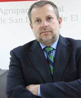 El ya ex secretario general, Miguel Á. Rodríguez 