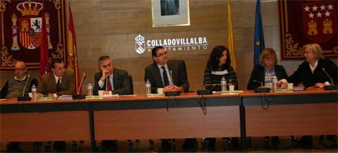 Imagen de una sesión plenaria en el Ayuntamiento de Collado Villalba