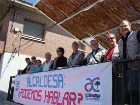 Imagen del acto de protesta celebrado el domingo