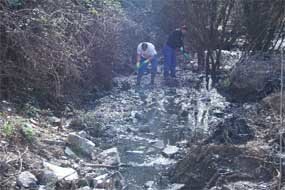 Trabajos de limpieza en la zona de El Gasco 