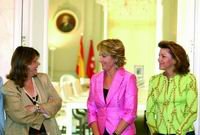 De izda. a dcha.: Elvira Rodríguez, Esperanza Aguirre y Mª Dolores de Cospedal  (Foto: C. DE MADRID)