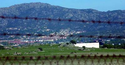 Vista de San Lorenzo desde la zona de Monesterio, cerca de la Cañada Real Segoviana  (Foto: E. P.)