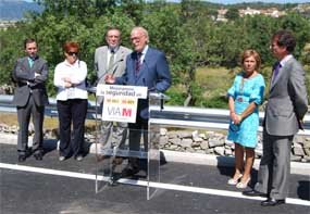 El responsable regional de Transportes, con los alcaldes de Collado Mediano, Becerril, Alpedrete y Navacerrada