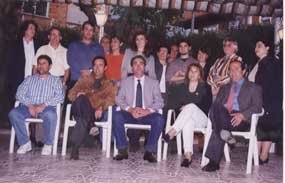 Junto a González, Delgado, Valdegrama y Saez del Burgo