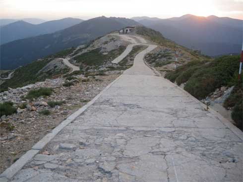 Imagen del tramo más duro de la ascensión