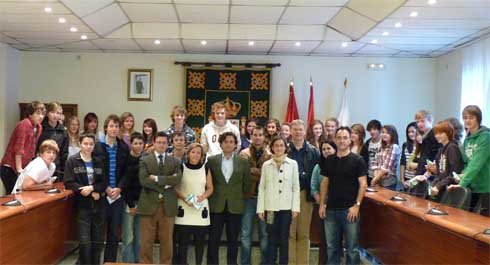 Visita de un grupo de escolares británicos