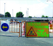 Cortes en el túnel de Los Valles de Villalba