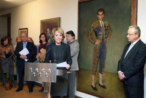 Esperanza Aguirre inaugura  las obras del Museo Taurino