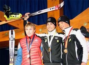 El joven Manu Picón, medalla de bronce en el  Campeonato de Europa de Esquí de Montaña