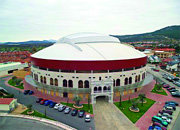 Vista de la plaza de toros 