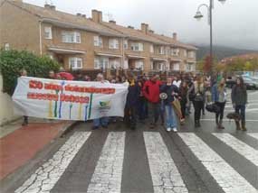 Concentración contra la creación de un campo de golf en la Dehesa de Moralzarzal