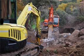 Empiezan las obras para renovar el colector de la urbanización El Gasco, en Torrelodones