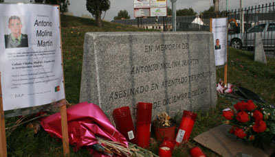 Homenaje a Antonio Molina  10 años después de su asesinato