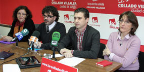 Imagen de la rueda de prensa de hoy, lunes. (Foto: A.O.)