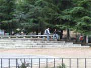 El parque de las Bombas es el centro de la venta de droga en Collado Villalba (Foto: E. F.)