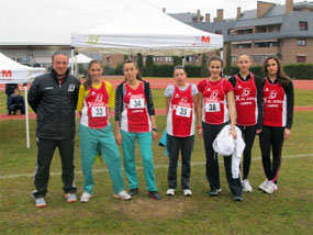 Buenos resultados de los jóvenes atletas de San Lorenzo en el Campeonato de Madrid de Campo a Través