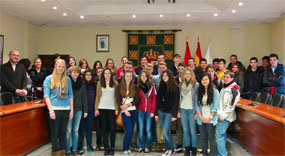 Un grupo de estudiantes de Alemania visita Galapagar